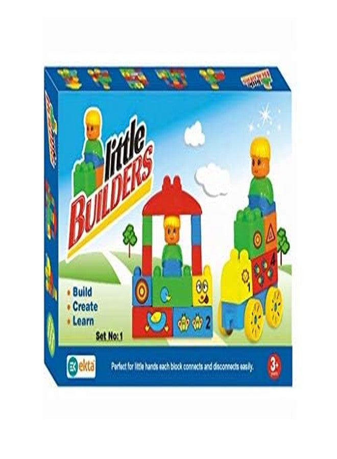 مجموعة RKZ® Little Builders رقم 1 (مكعبات بناء)، متعددة الألوان